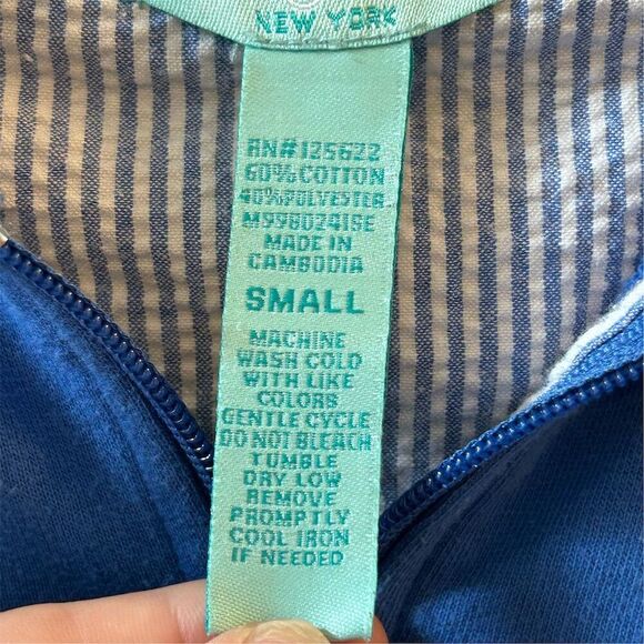 Silver Wear Women's Short Sleeve Zip-Up Hoodie Jacket Blue Size S - Picture 6 of 16